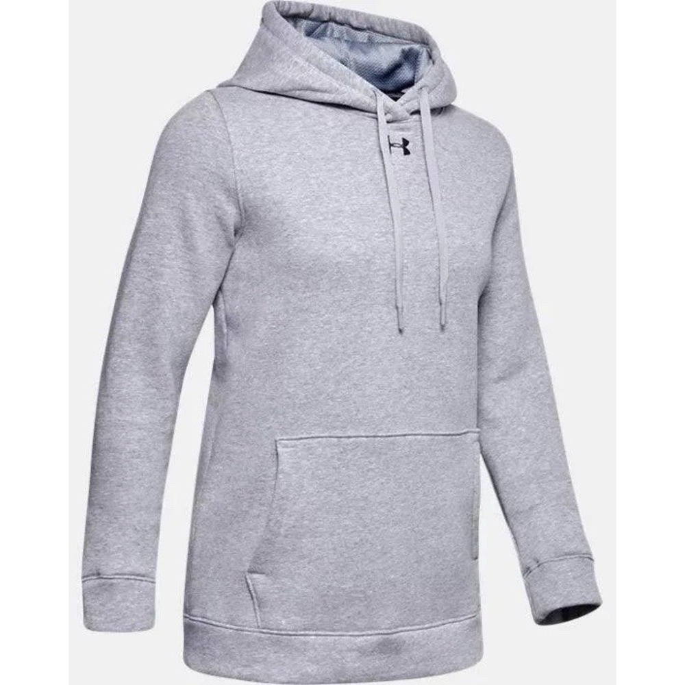 Under Armour Womens Size Medium Hustle Fleece Hoodie Gray New